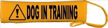 Caution Dog In Training Lead Leash Slip Cover